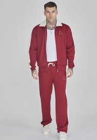 SIKSILK CREST - Tracksuit bottoms - burgundy