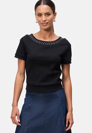 MIT NIETENBESATZ - Print T-shirt - patch blacksilver