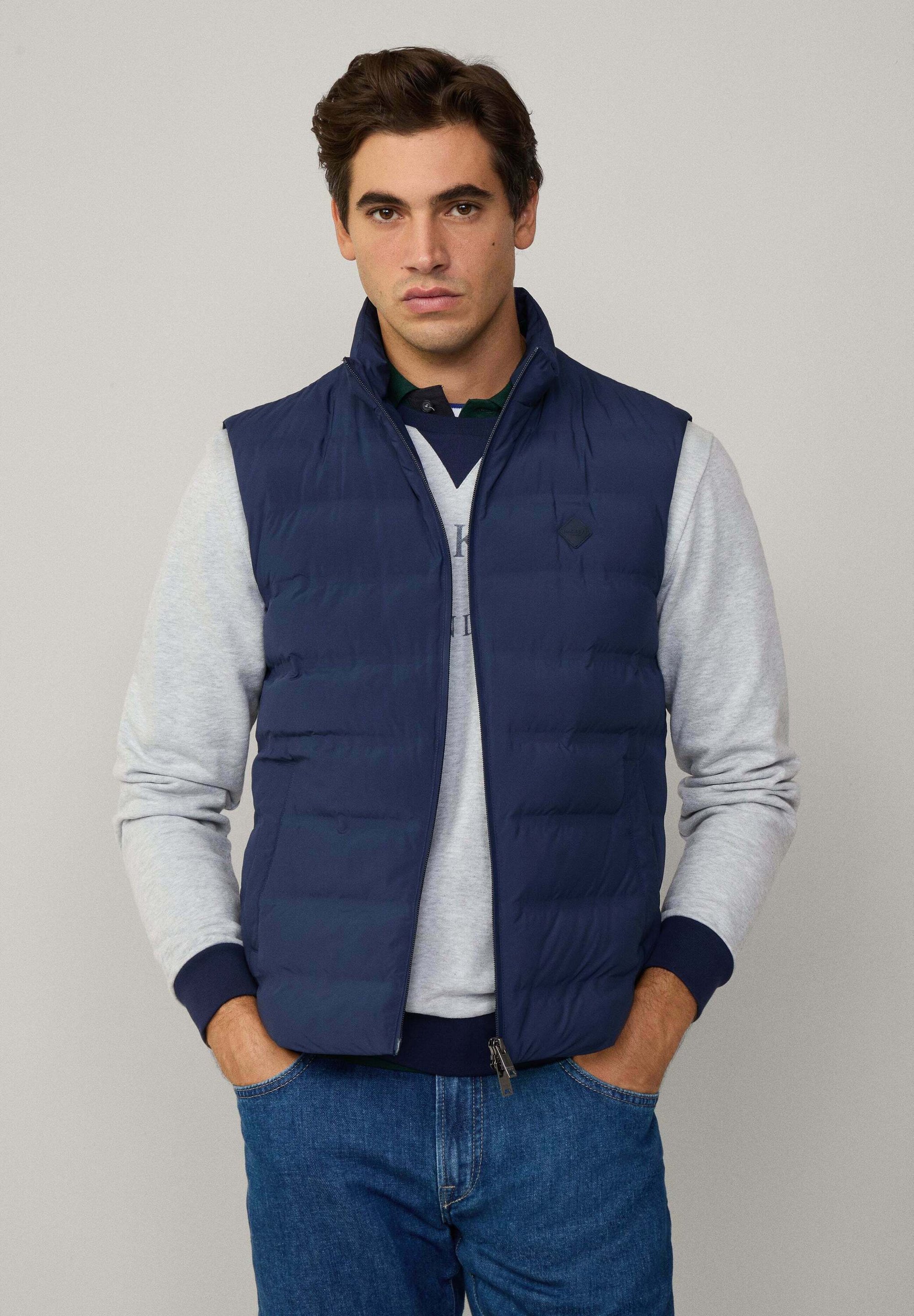 Hackett London Veste sans manches ink blue/bleu marine