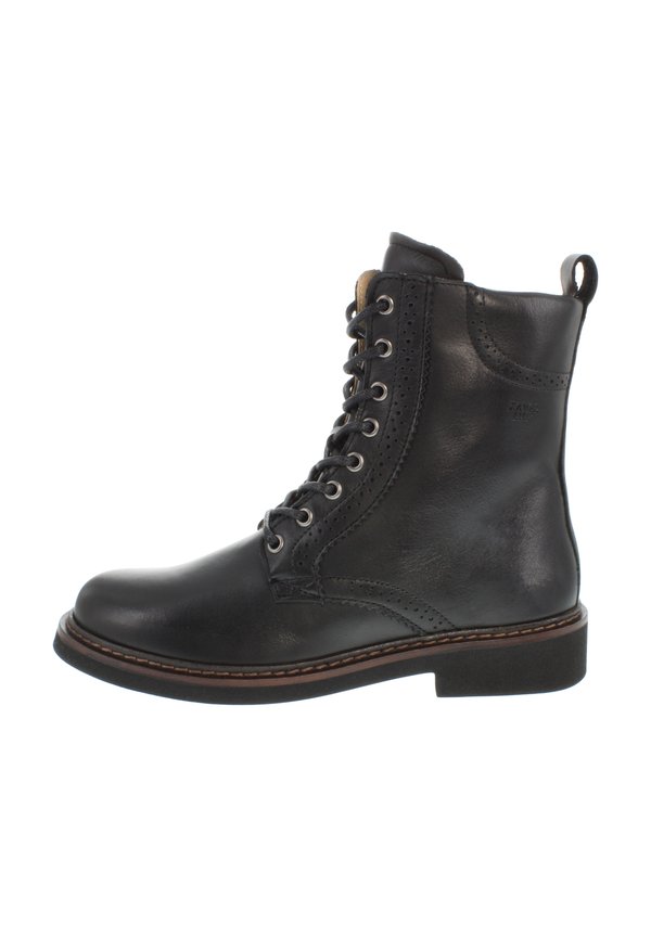 EMILIA - Schnürstiefelette - schwarz nappa