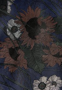 Next SET REGULAR - Díszzsebkendő - forest green navy blue floral