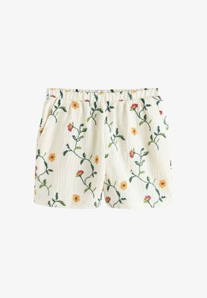 Next, REGULAR FIT - CROSS STITCH FLORAL MINI - Shorts - ecru