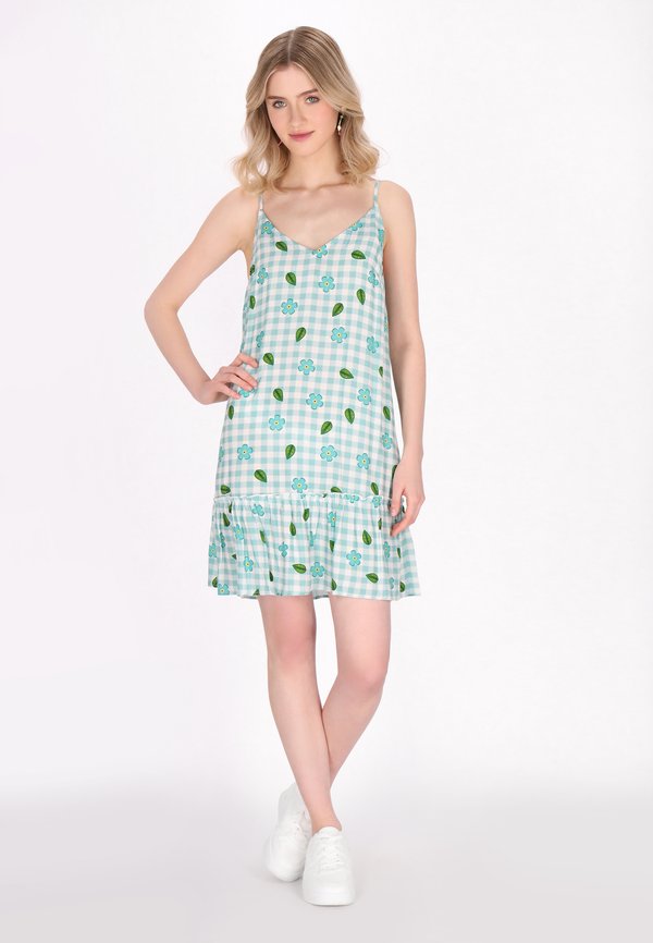 Freizeitkleid - turquoise multicolor