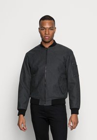 Jack & Jones JCOMONICO JACKET - Casaco de pele sintética - black