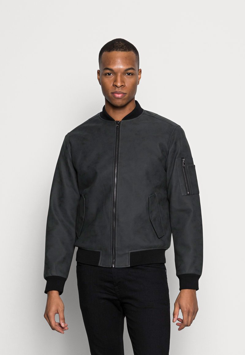 Jack & Jones JCOMONICO JACKET - Casaco de pele sintética - black