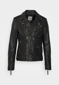 ALEX BIKER - Casaco de couro - black