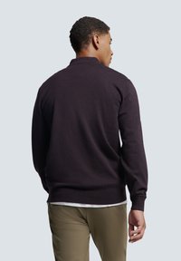 NO EXCESS HALF ZIP  COLOURED MELANGE - Trui - aubergine