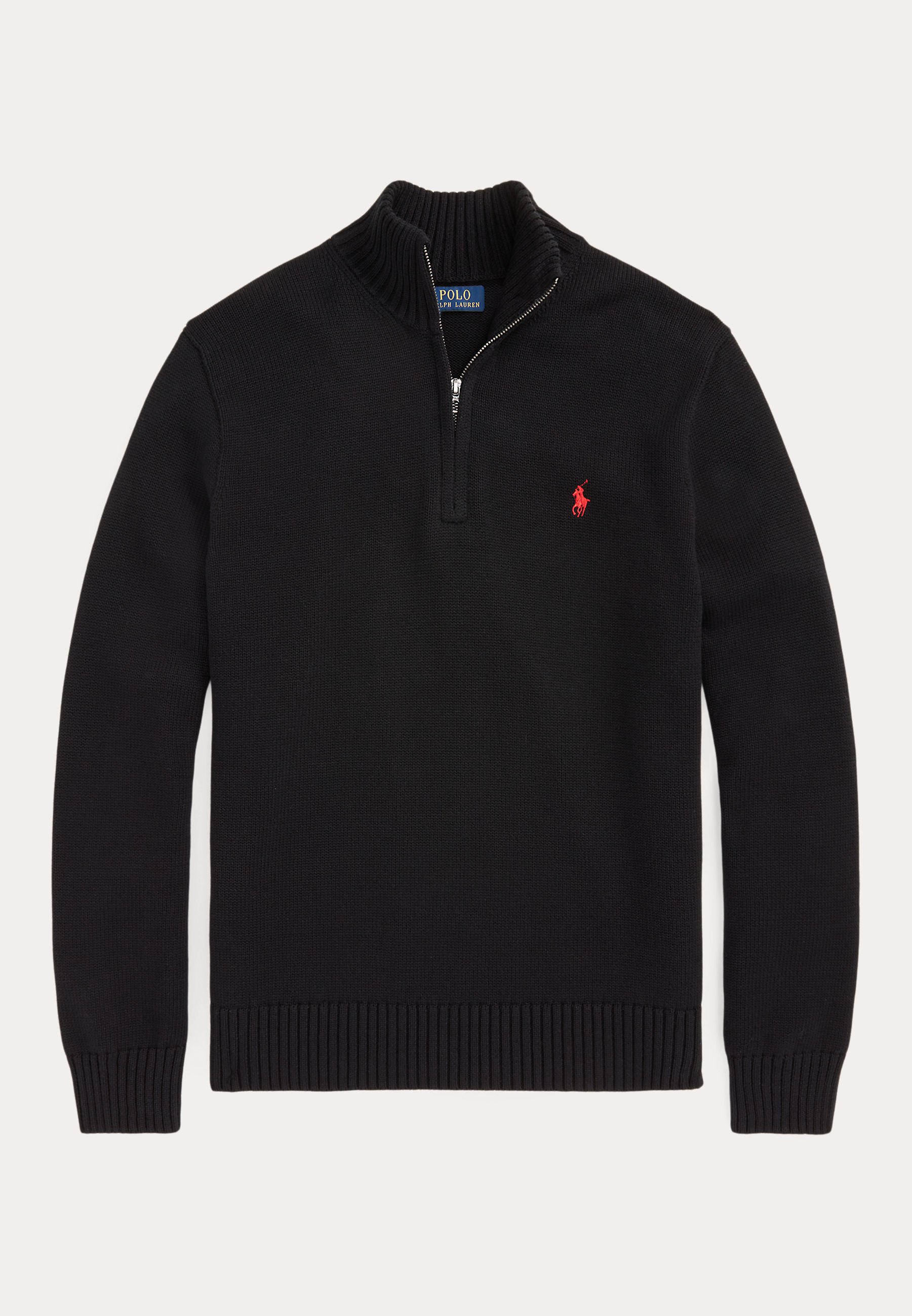 Polo Ralph Lauren COTTON QUARTER-ZIP MOCKNECK SWEATER - Pulover