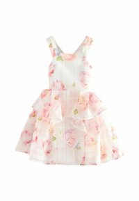 Baker by Ted Baker REGULAR FIT FLORAL BURNOUT CROSS BACK  - Denné šaty - white