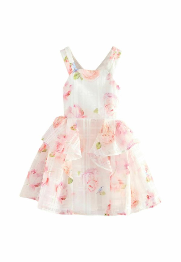 REGULAR FIT FLORAL BURNOUT CROSS BACK  - Freizeitkleid