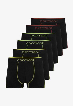 Normani 6 PACK - Kurze Boxershorts - gelb grün rot