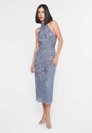BEAUUT EMBELLISHED SEQUINS MIDI - Cocktail dress / Party dress - powder blue