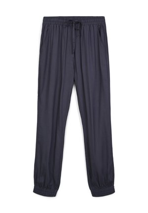 Terranova, JOGGING WITH A DRAWSTRING AND SOLID CUFFS - Pantaloni sportivi - antracite