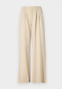 Hollister Livvy Ultra High-Rise Linen-Blend Wide-Leg Pants - Broek - flax