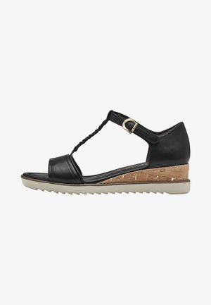 Sandaletter med kilklack - black