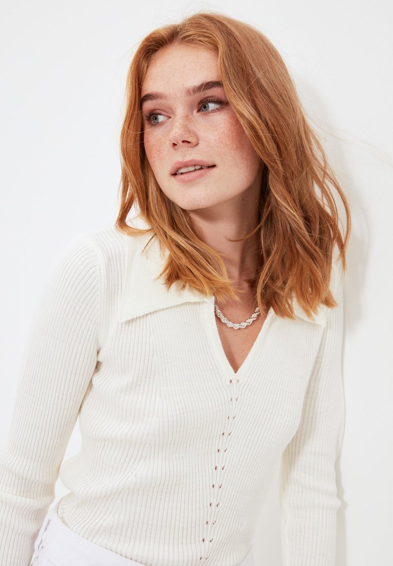Damen Strickjacken | Trendyol Strickpullover cream/offwhite - EQ52996 Damen Strickjacken | Trendyol Strickpullover cream/offwhite - EQ52996