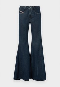 BLEESS - Flared Jeans - dark-blue denim