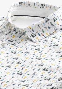 Next REGULAR FIT - Polokošeľa - white blue golf