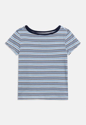 FITTED TEE STRIPE - Nyomott mintás póló - blue