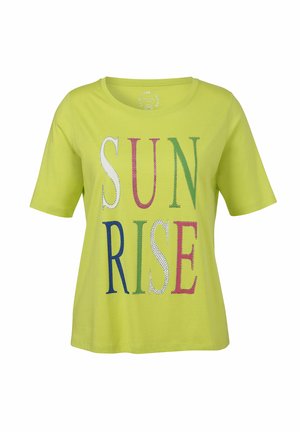 Print T-shirt - hellgrun