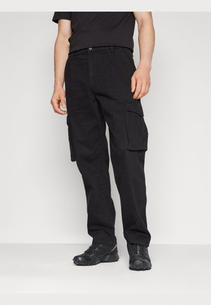 GIBSON PANTS - Oldalzsebes nadrágok - black