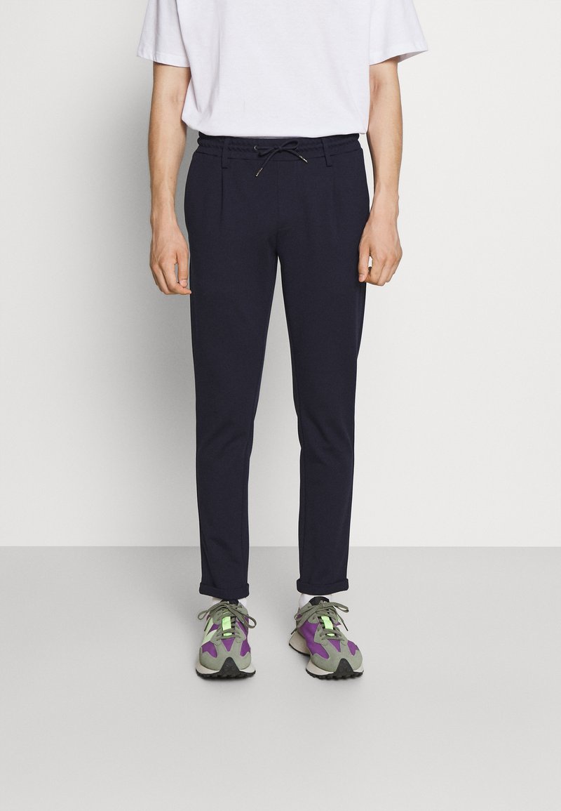 INDICODE JEANS EBERLEIN WITH ROLLED UP - Bukser - navy