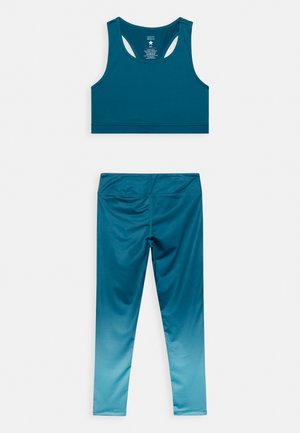 OMBRE ACTIVE CROP TOP & GYM LEGGINGS SET - Survêtement - teal