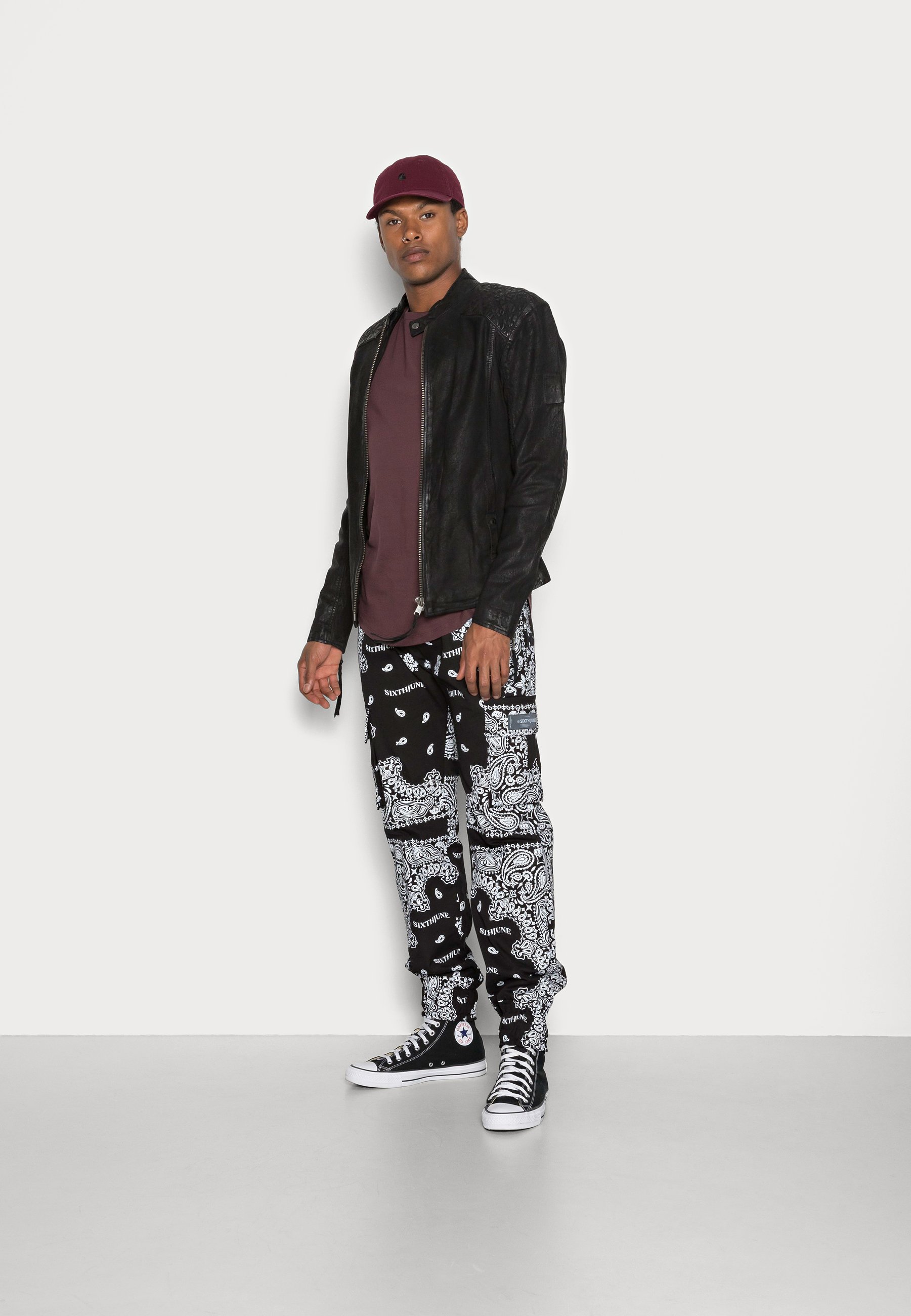 Sixth June BANDANA PANTS - Pantaloni cargo - black/nero - Zalando.it