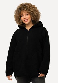 Ulla Popken Giacca in pile - black
