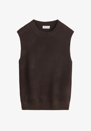 FRILIVIN, T-SHIRT DÉBARDEUR UNI - Débardeur - marron