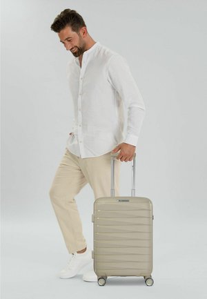 FRANKY, LONDON 4 ROLLEN KABINENTROLLEY S 55 CM MIT DEHNFALTE UNISEX - Kofferset - beige
