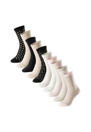10ER PACK  - Sokken - beige   rosa