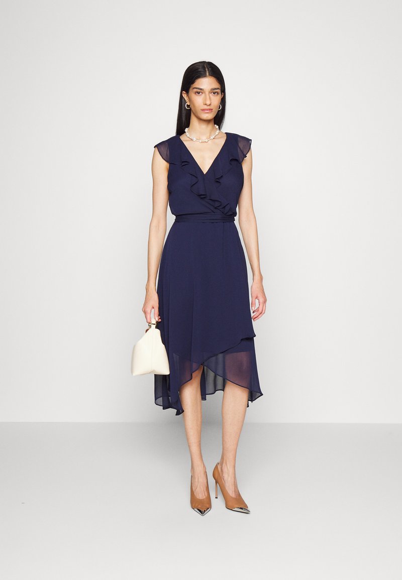 dkny ruffle dress