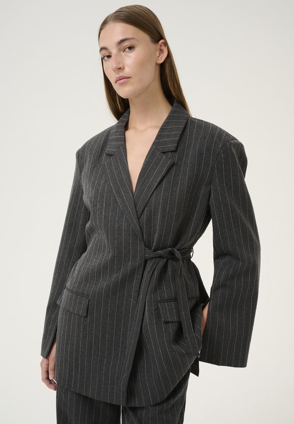 TONJA - Blazer - gray pinstripe