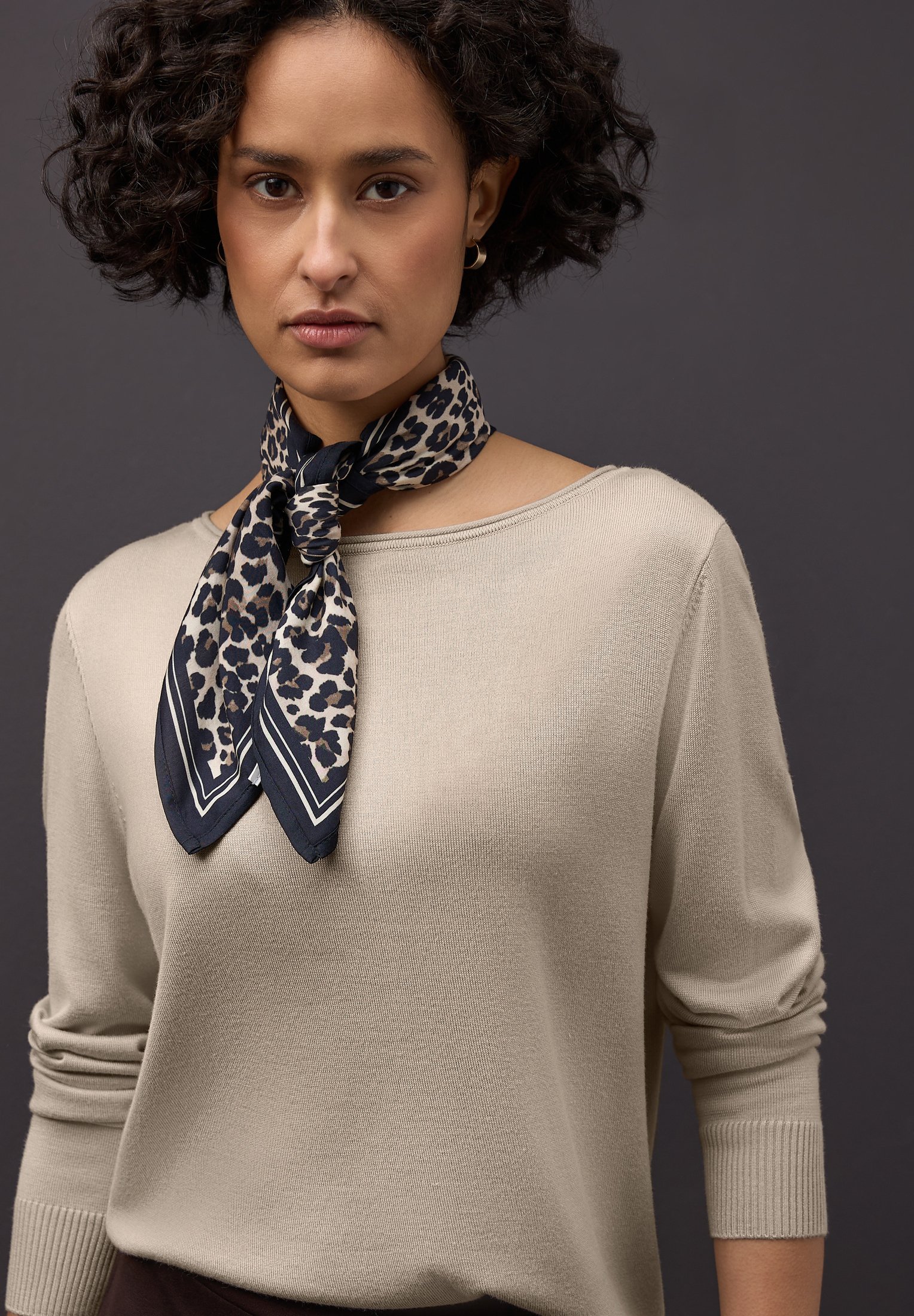 Street One Maglione Basic Donna - Scollo A Barca, Maniche Lunghe, Mix Di Materiali Morbido, Comfort Quotidiano