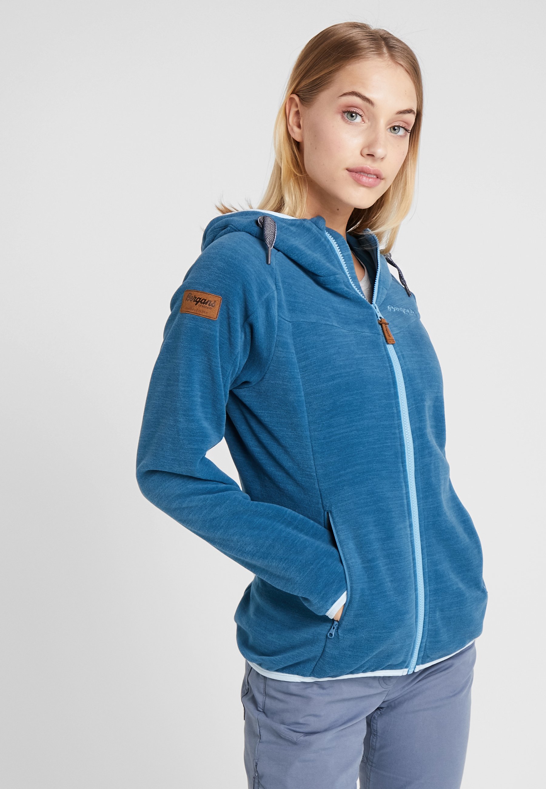Bergans HAREID Fleecejakke stoneblue Zalando.no Bergans HAREID Fleecejakke stoneblue Zalando.no