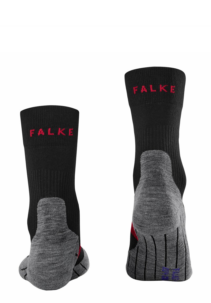 FALKE RU4 Short – Chaussettes Running Femme Respirantes, Amorties, Anti-Ampoules – Noir Mix – Confort Optimal Pour Course Quotidienne