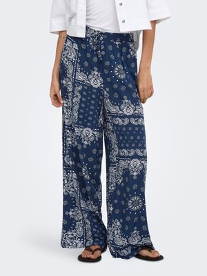 ONLY HOSE ONLKAVI WEITER BEINSCHNITT HOSE - Pantalon classique - naval academy