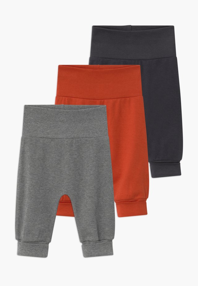 SJORS BABY 3 PACK - Pantaloni - chili/navy/grey melange