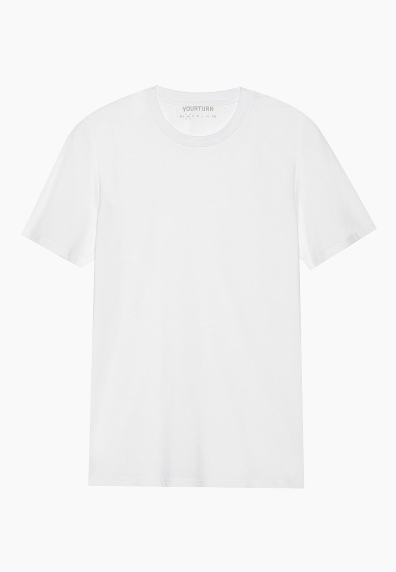 YOURTURN T-shirt basic wit YOURTURN T-shirt basic wit