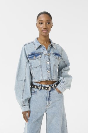 DEA CROPPED JACKET - Veste en jean - light blue denim