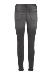 VILA Vaqueros pitillo - dark grey denim
