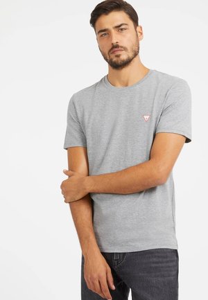 Guess KLEINES LOGO-DREIECK - T-shirt basic - grau