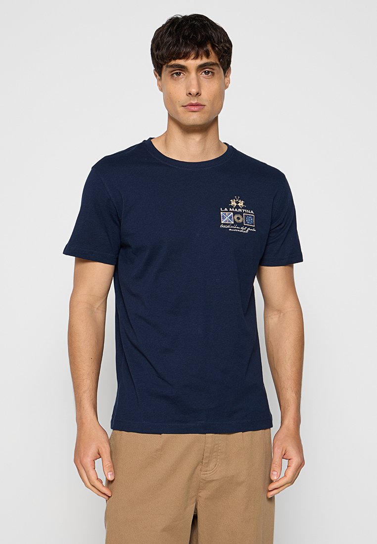 LA MARTINA T-shirt print donkerblauw LA MARTINA T-shirt print donkerblauw