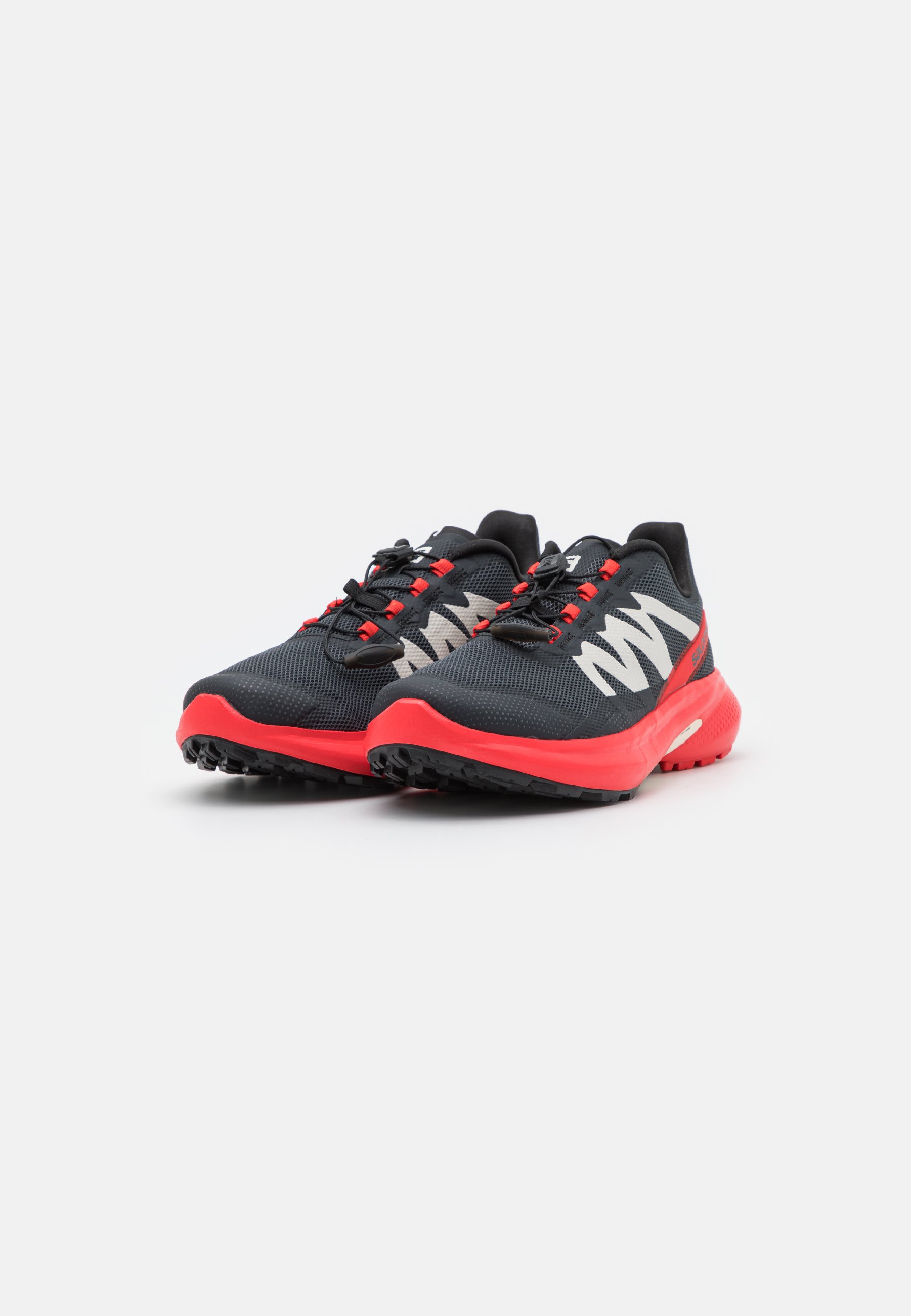 Salomon HYPULSE - Scarpe da trail running - magnet/poppy red/black/grigio  scuro screziato - Zalando.it