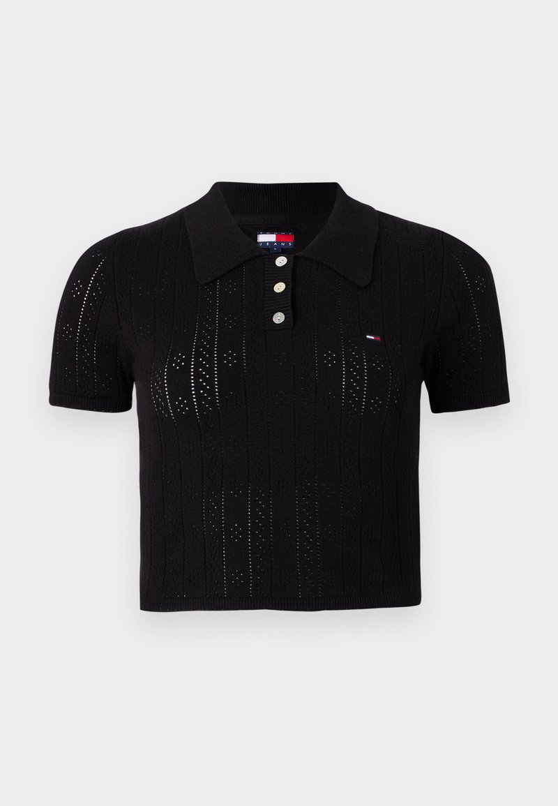 Tommy Jeans Poloshirt zwart Tommy Jeans Poloshirt zwart