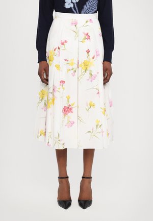 PLEATED MIDI SKIRT - Gonna a pieghe - off-white