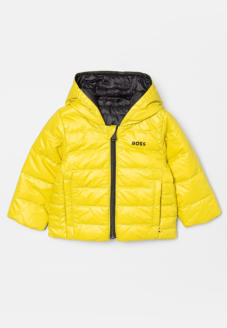 BOSS Kidswear Gewatteerde jas geel BOSS Kidswear Gewatteerde jas geel