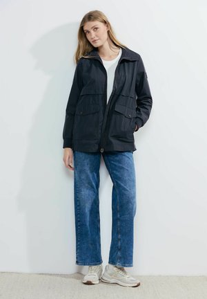 KURZE TRENCH - Kurzmantel - blau