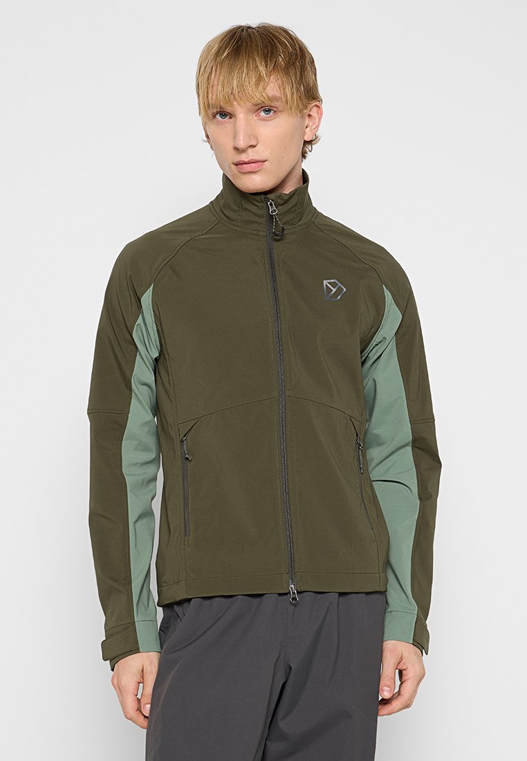 Didriksons Hardshell-jas donkergroen